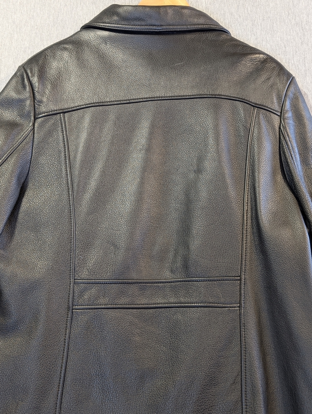 Danier Genuine Leather Coat Women's 3XL Black - Picture 16 of 16